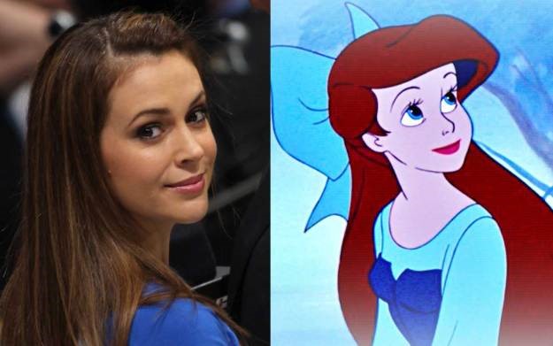 Alyssa Milano la voix d'Ariel la petite sirène et Ariel