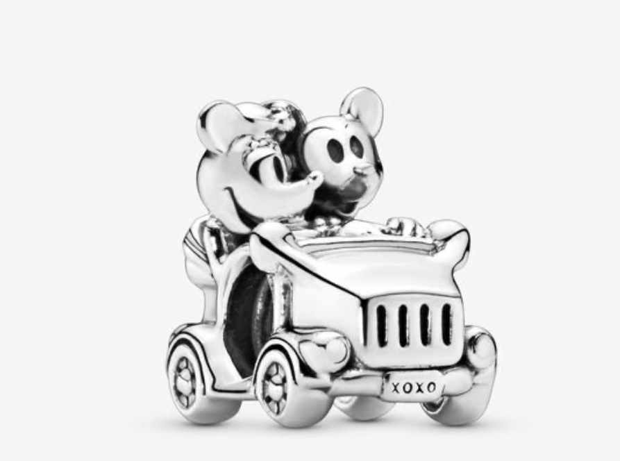 charm Pandora x Disney Mickey et Minnie en voiture