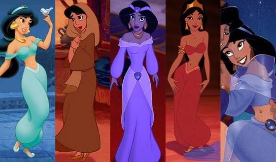 Jasmine revêt différentes tenues