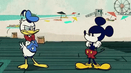 Donald et Mickey se battent