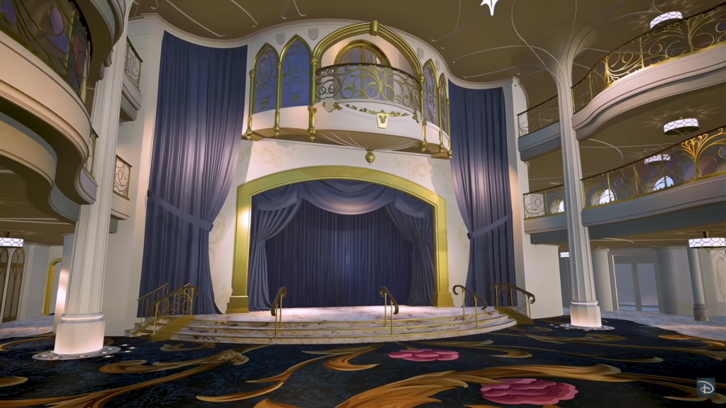 Le théâtre du Grand Hall du Disney Wish