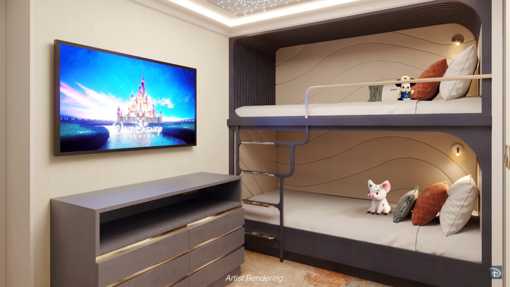 Chambre Enfants Wish Tower Suite sur le Disney Wish