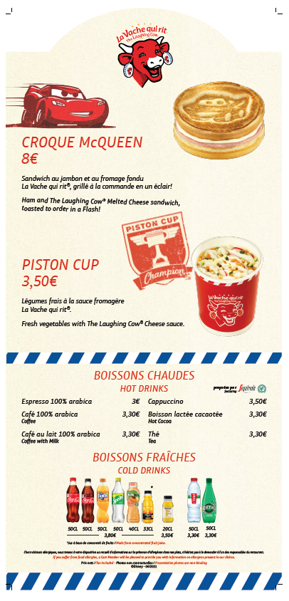 Les menus du nouveau food truck