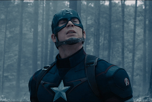 Captain America sighs