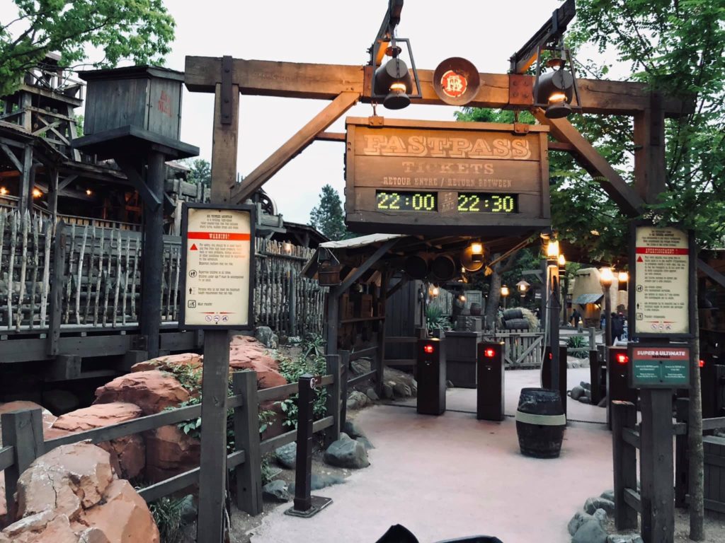 The faspass entrance to Big Thunder Mountain