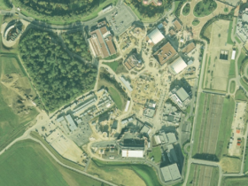 Terrassement du Walt Disney Studios Park en 2001.