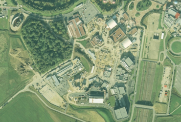 Terrassement du Walt Disney Studios Park en 2001.