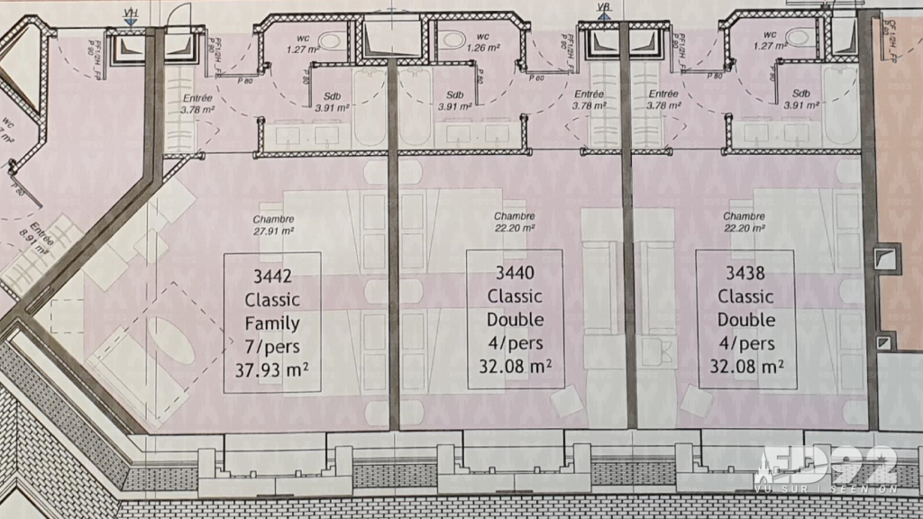 Rénovation Disneyland Hotel chambres & suites : classic double