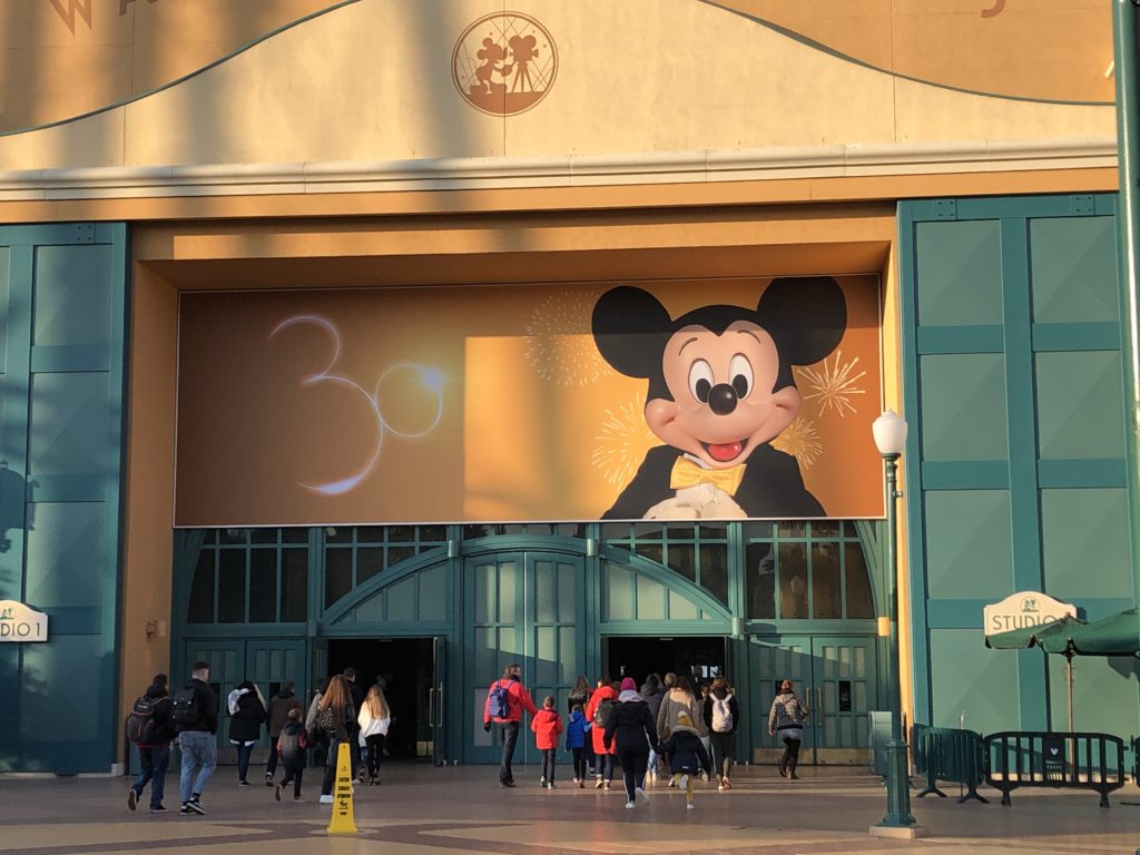 Entrance Studio 1 WALT DISNEY STUDIOS 30 YEARS DISNEYLAND PARIS