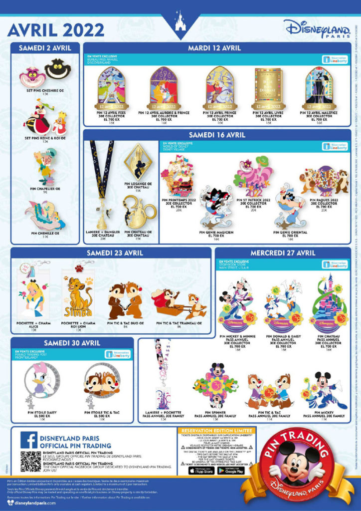 Nouvelles sorties de pin de Disneyland Paris pour mars 2023 - Travel to the  Magic