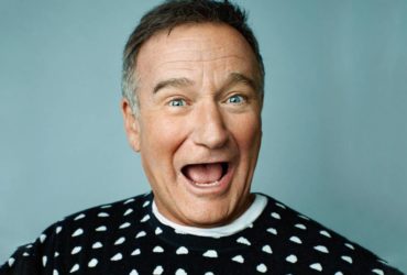 Visage acteur Robbin Williams souriant