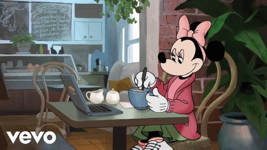 Album lofi Minnie chill. Musique Disney pour travailler 