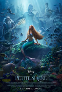 Affiche officielle de la petite sirène. Ariel sous l'océan.